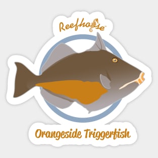 Orangeside Triggerfish Sticker